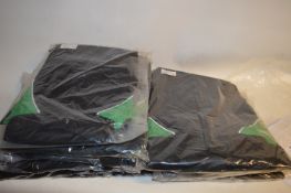 *Ten Black & Green Training Tops (Various Sizes)