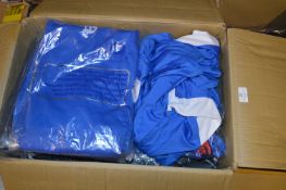 *Twelve Assorted Blue & White Shirts and Training Bottoms