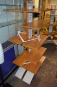 *Two Sided Slatwall Mobile Shelving Unit