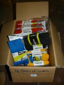 *Sixteen Pairs of Assorted Coloured Socks