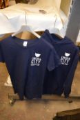 *Six Navy Blue Hoodie Tops and Six Printed T-Shirts