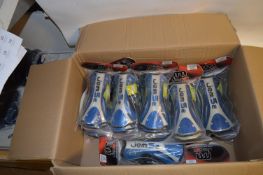 *Eleven Pairs of Jemsz Shin Pads Size: Medium (Royal Blue & Black)