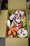 *Box Containing 13 Assorted Footballs