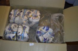 *Box Containing Six Dali Footballs (White & Navy) T5