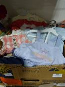 Box Containing 17 Items of Baby Day Wear Sizes: Newborn to 12 Months