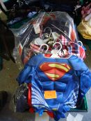 Mixed Box Containing Tops, Shorts, Tracksuits and a Superman Costume From Next, F&B, Reebok, BHS