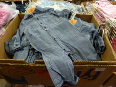 Box Containing Denim Look Baby Grows Sizes: 0-3, 3-6 and 6-9 Months
