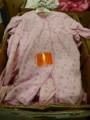 Box Containing Approximately 18 Ladybird Baby Grows Size: 0-3, 3-6 and 6-9 Months