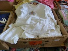 Box Containing Girl's White Barbie Pajamas