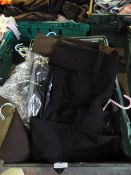 Box Containing a Mix of Boy's and Girl's School Uniforms