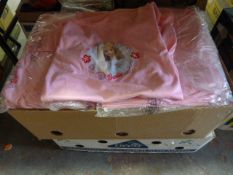 Box Containing 15x Five Packs of Girl's Barbie Nighties Sizes: 3-4 Years