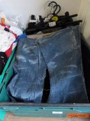 Box Containing Approximately Eighteen Pairs of Assorted Trousers and Jeans