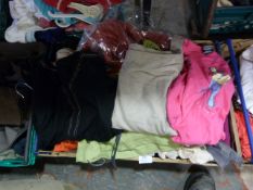 Mixed Box of 24 Items; Adult's Trousers and Tops, T-Shirts, etc. Sizes: Medium and Large