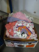 Box Containing Approximately 70 Pieces of Girl's Nightwear; Barbie and 102 Dalmatians etc.