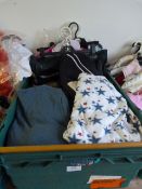 Box Containing 38 Pieces of Assorted Boy's and Girl's Clothing; Jumpers, Jeans, Tops, etc.