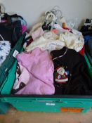 Box Containing 37 Pair of Assorted Next, Adam's and George Girls Clothes Sizes: 3-6 Months to 11-