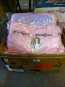 Box Containing 9x Six Packs of Girl's Barbie Pajamas Sizes: 3-4 and 5-6 Years