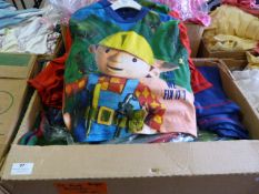 Box Containing Approximately 26 Pairs of Boy's Bob the Builder Pajamas Size: 2-3 Years