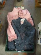 Box Containing Three Children's Jackets and One Hoodie Sizes: 6 and 7-8 Years