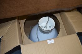 White Enameled Ceiling Lamp