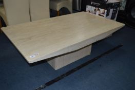 Marble Effect Coffee Table 80x140cm