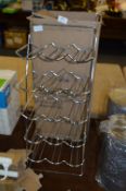 Chrome Sloping 15 Bottle Wine Rack