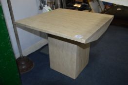 Marble Effect Side Table 60x60cm