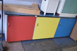 Large Multicolour Painted Nursery Cupboard