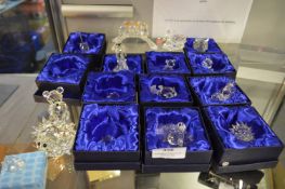 Seventeen Swarovski Crystal Animals