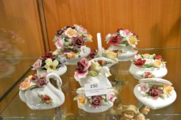Collection of Nine Royal Albert Country Roses Flower Posies