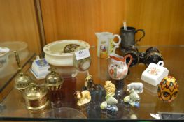Royal Doulton Bunnykins Plate, Opera Glasses, Wade Whimsies, Crested Ware, etc.