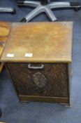 Oak Coal Box