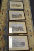 Set of Four Framed Tom Harland Limited Edition Prints