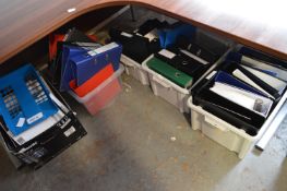 *Five Boxes of File Binders