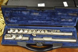 Cased Rudall Carte & Co Sonata Flute