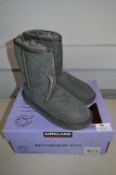 *Kid's Shearling Boots (Grey) - Size: 1