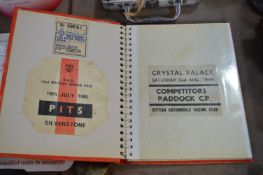 Album of Ticket Stubs; Motor Racing 1970s