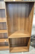 *Walnut Effect Four Height Bookshelf