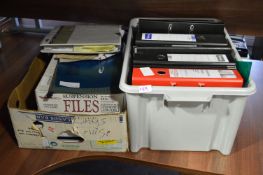 *Box of File Binders and Suspension Folders