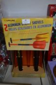 *Two Aluminium Utility Shovels