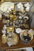 Selection of Silver Plated and Brass Ware