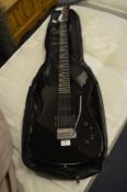 Rockster Electric Guitar in Black Finish with Travel Bag
