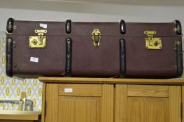 Metal Bound Travel Trunk