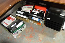 *Three Boxes of Lever Arch Files