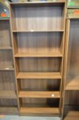*Walnut Effect Four Height Bookshelf