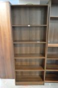 *Walnut Effect Four Height Bookcase
