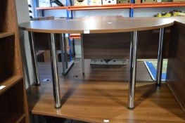 *Dark Walnut Effect Half Round Desk