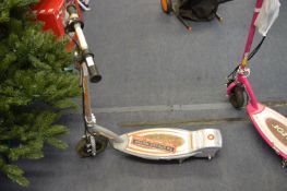 Silver Razor Electric Scooter