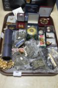 Tray Lot of Costume Jewellery; Brooches, Necklaces and Earrings