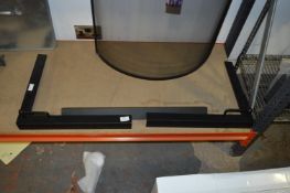 Black Steel Fire Curb